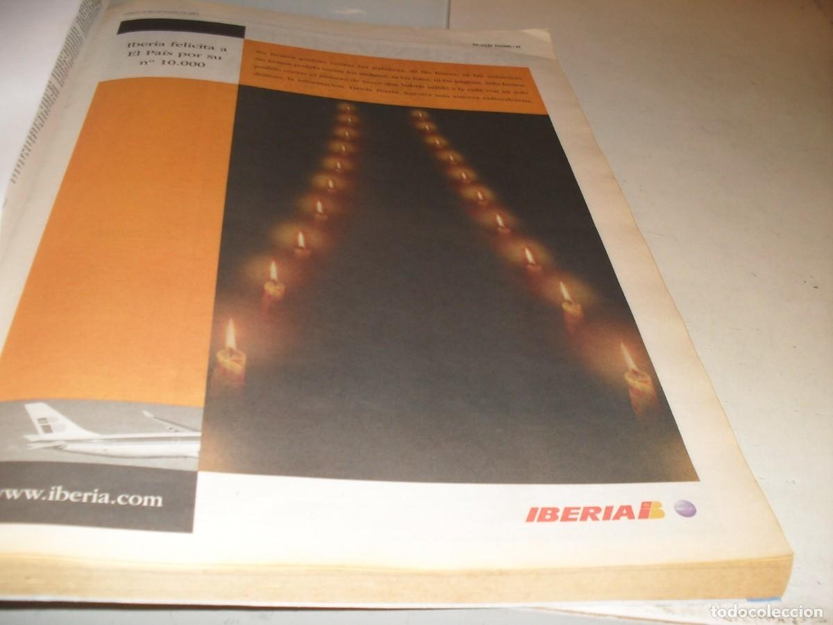 Cat&aacute;logos publicitarios: BELLA LAMINA PUBLICITARIA,FORMATO PERIODICO:FELICITACION DE IBERIA AL PAIS,EL PAIS,2004