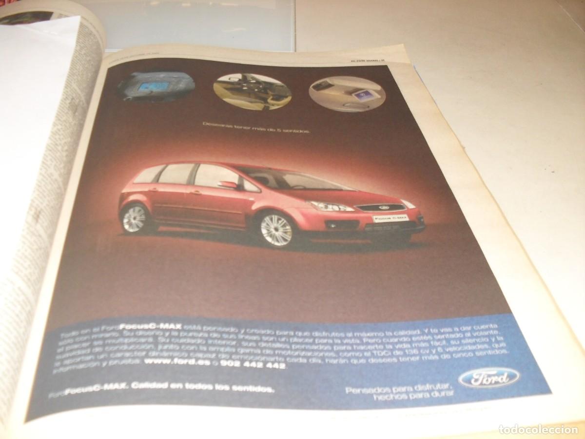 Cataloghi pubblicitari: BELLA LAMINA PUBLICITARIA,FORMATO PERIODICO:FORD FOCUS C-MAX,EL PAIS,2004