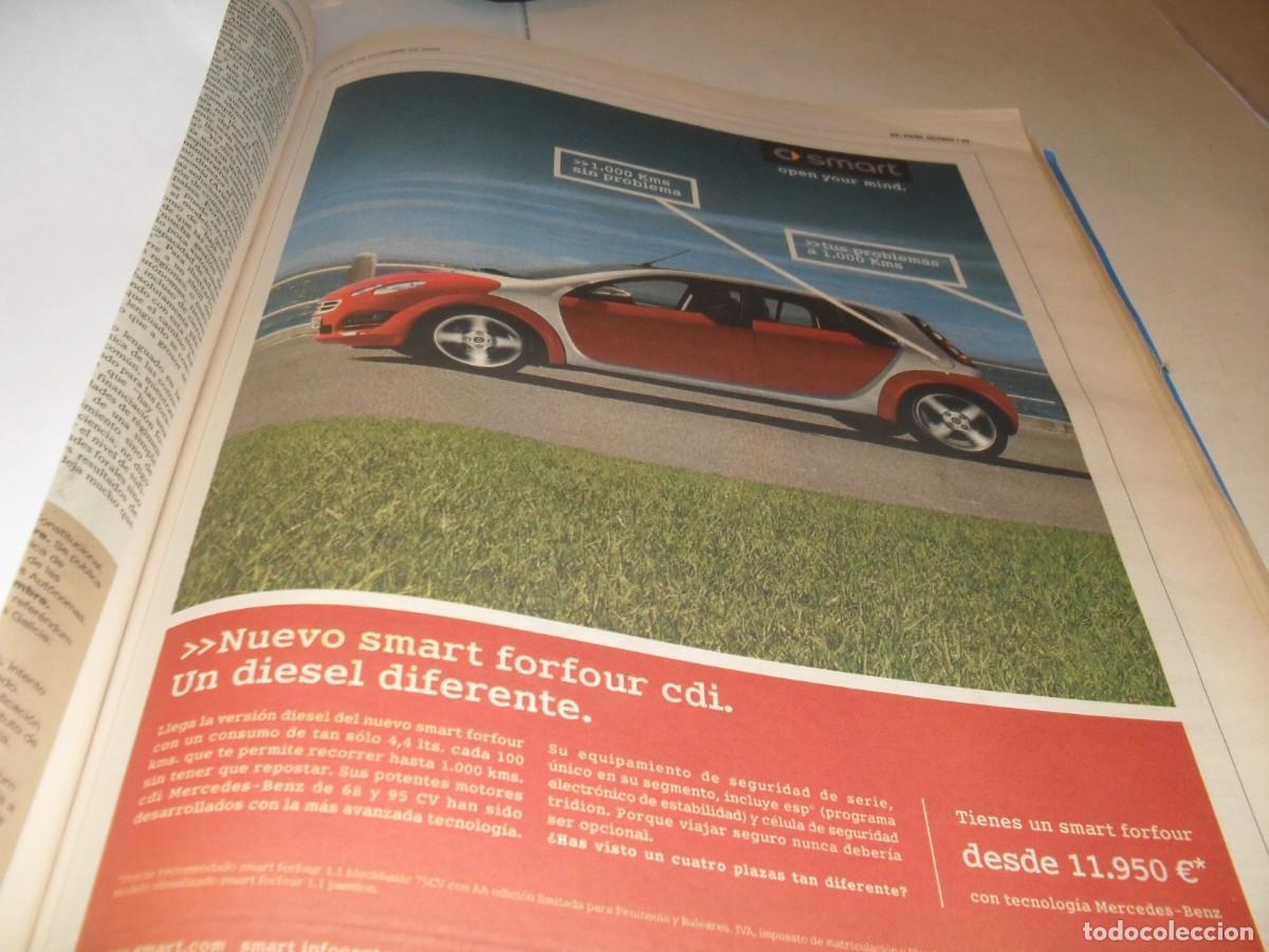 Advertising Catalogs: BELLA LAMINA PUBLICITARIA,FORMATO PERIODICO:NUEVO SMART FORFOUR CDI,EL PAIS,2004