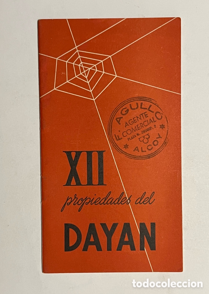 Cat&aacute;logos publicitarios: ALCOY.. XII PROPIEDADES DEL DAYAN. NYLON PARA MAQUINA TEXTIL CATALOGO PUBLICITARIO
