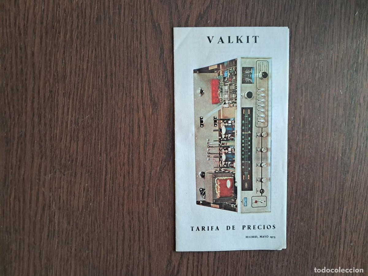 Advertising Catalogs: folleto, tarifa de precios, Valikt, Madrid, mayo 1975. Comercial del Rit, Valencia.