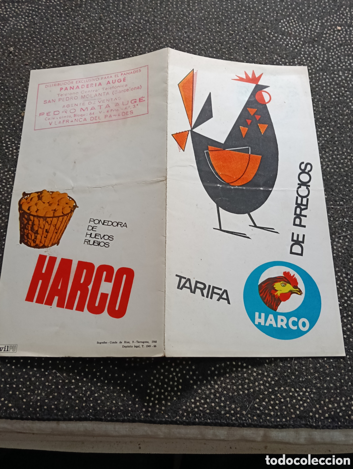 Catalogues publicitaires: Tarifa de precios de los huevos y gallinas ponedoras ROIG Reus en 1968