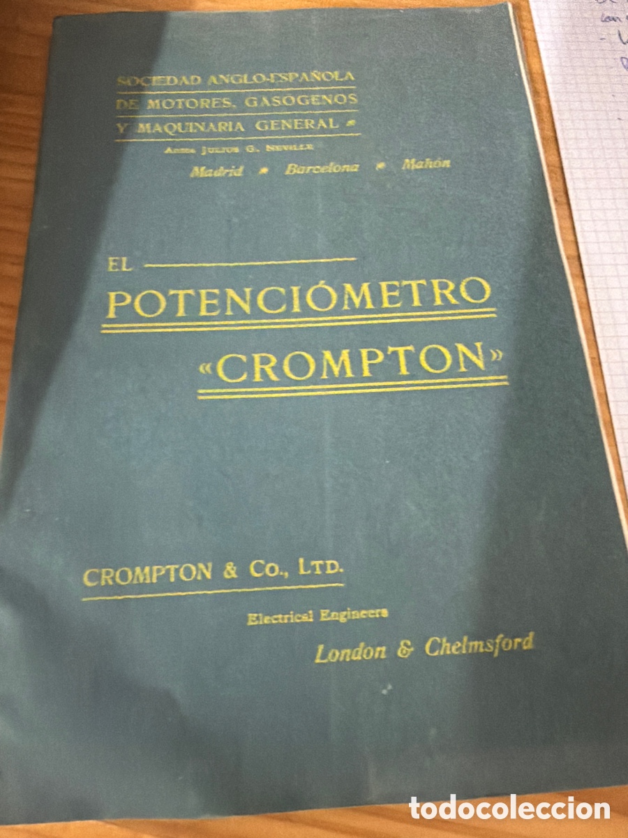 Cat&aacute;logos publicitarios: El potenciometro crompton - Foto 1