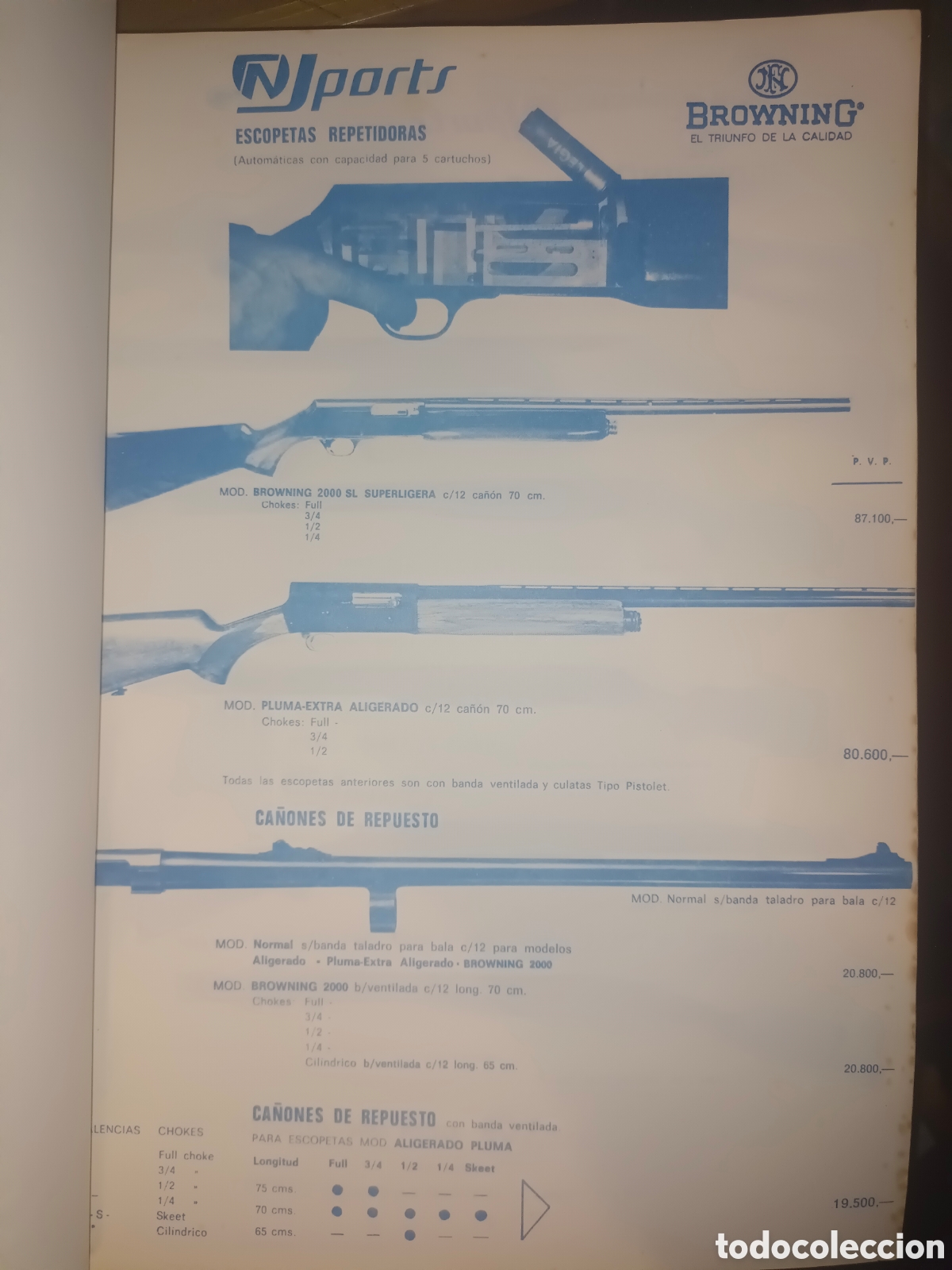 Cat&aacute;logos publicitarios: Cat&aacute;logo de Municiones,armas deportivas y accesorios - Foto 3