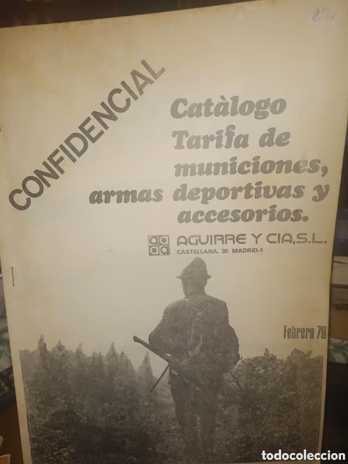 Cat&aacute;logos publicitarios: Cat&aacute;logo tarifa de Municiones,Armas deportivas - Foto 1