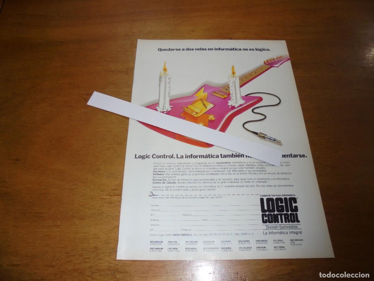 Cat&aacute;logos publicitarios: PUBLICIDAD 1987: LOGIC CONTROL SERVICIOS INFORM&Aacute;TICOS - Foto 1