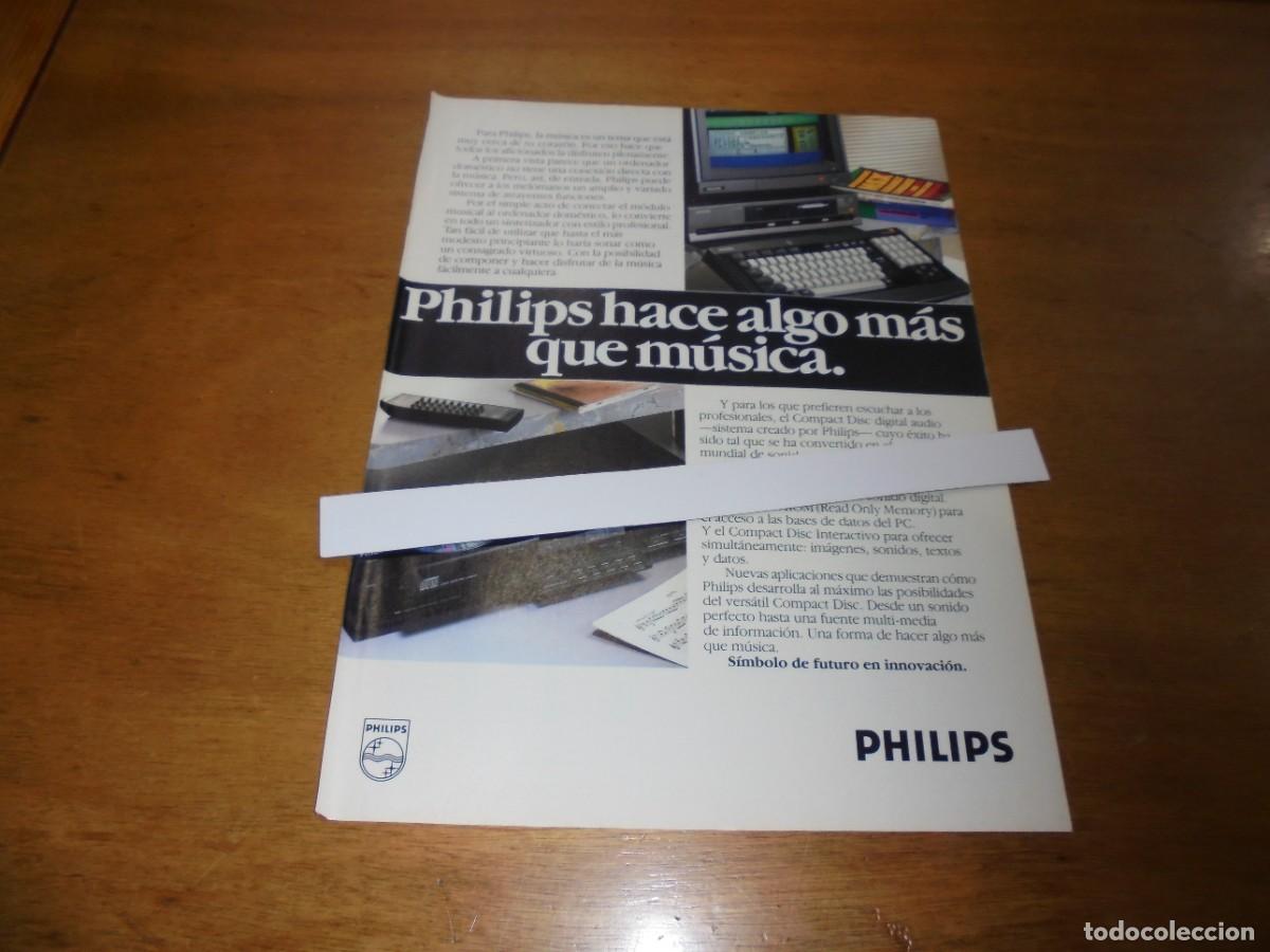 Cat&aacute;logos publicitarios: PUBLICIDAD 1987: PHILIPS INFORM&Aacute;TICA Y COMPACT DISC - Foto 1
