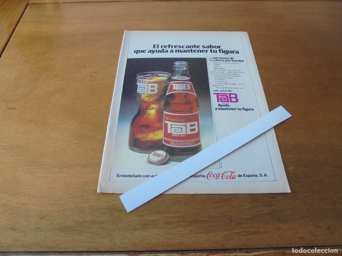 Cat&aacute;logos publicitarios: PUBLICIDAD 1978: REFRESCO TAB SIN AZUCAR. - Foto 1