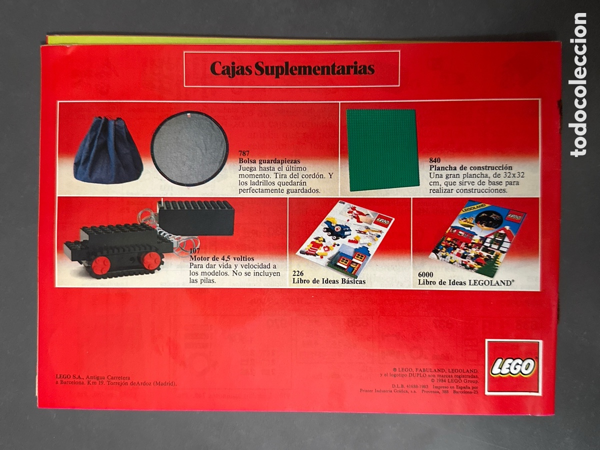 Cat&aacute;logos publicitarios: CAT&Aacute;LOGO DE LEGO A&Ntilde;O 1984 - Foto 2