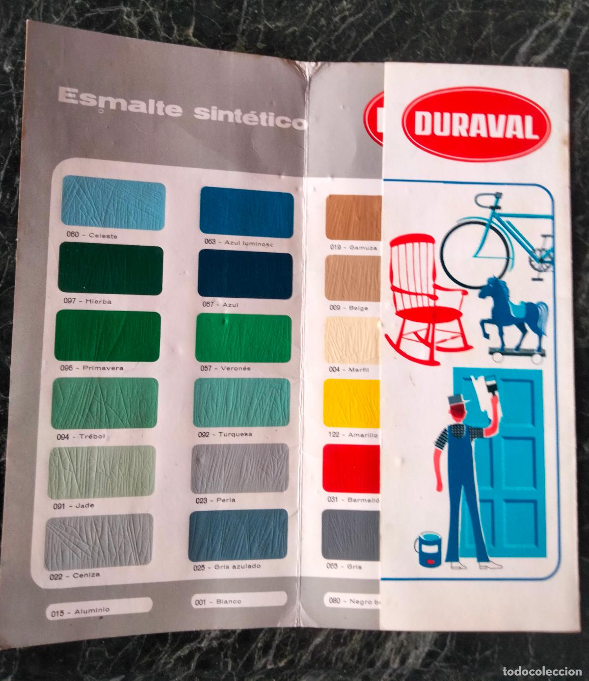 Cat&aacute;logos publicitarios: Tabla de colores. Esmalte Duraval - Foto 1