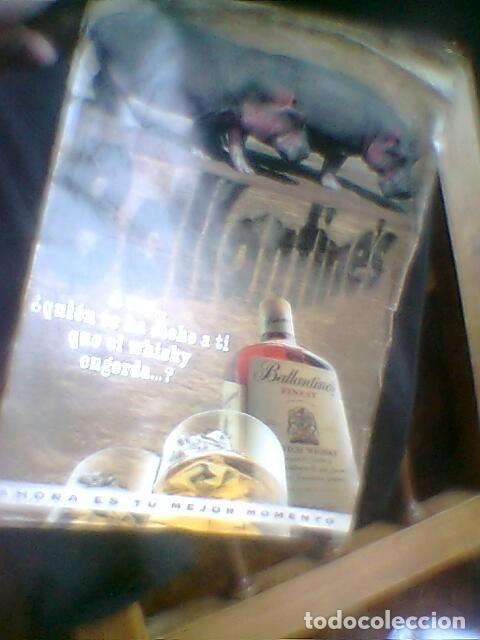 Cat&aacute;logos publicitarios: Ballantine&acute;s guisquie - Pepepotamo no pota - poster promo whisky procd revista 90&acute;s -A4 aprox