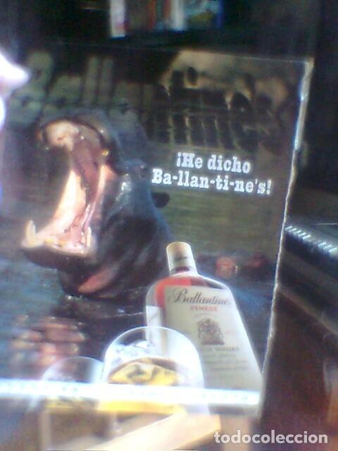 Cat&aacute;logos publicitarios: Ballantine&acute;s guisquie - Hipo silabeando - poster promo whisky procd revista 90&acute;s -A4 aprox
