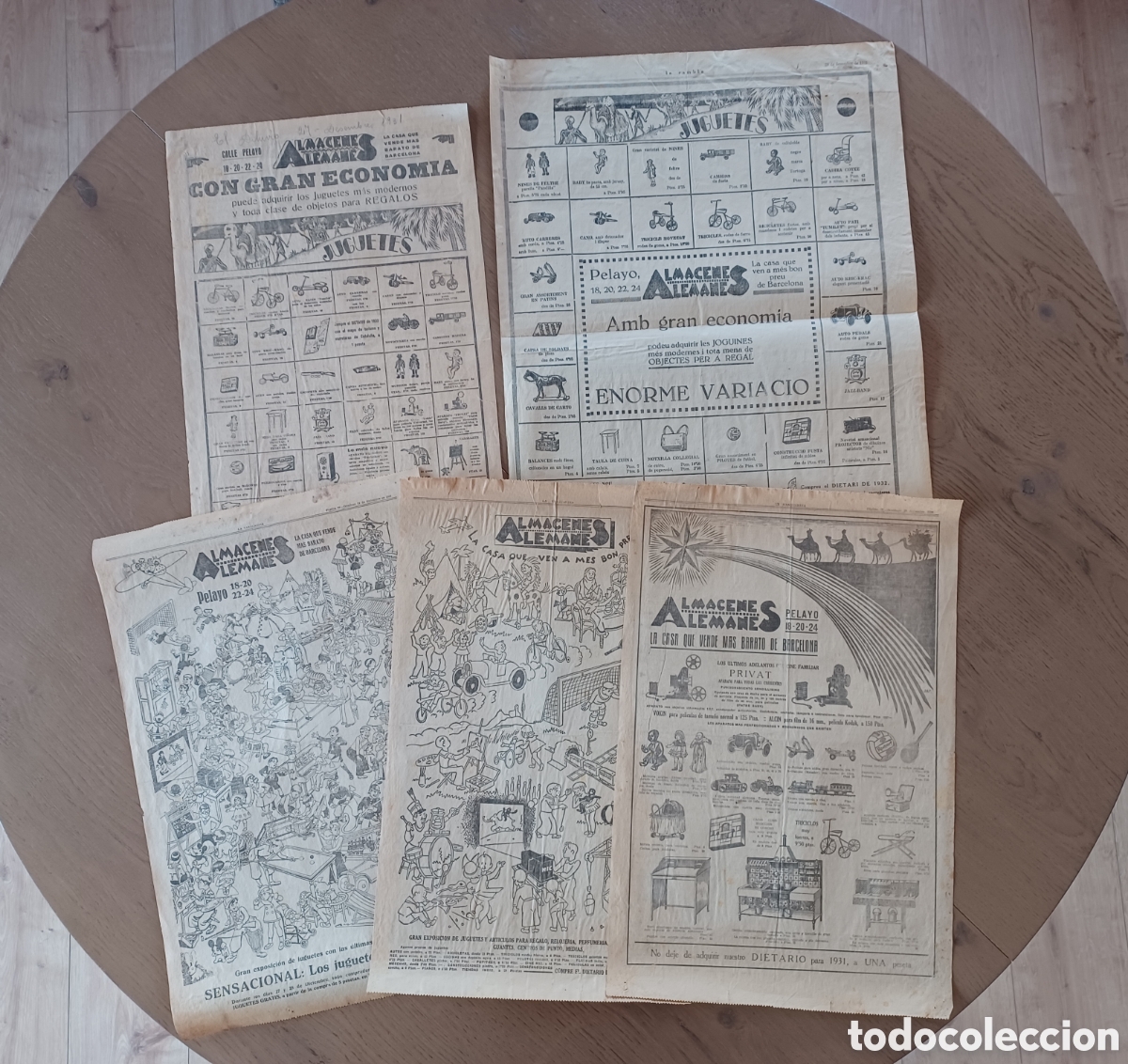 Cat&aacute;logos publicitarios: Publicidad tem&aacute;tica de juguetes, Almacenes Alemanes.