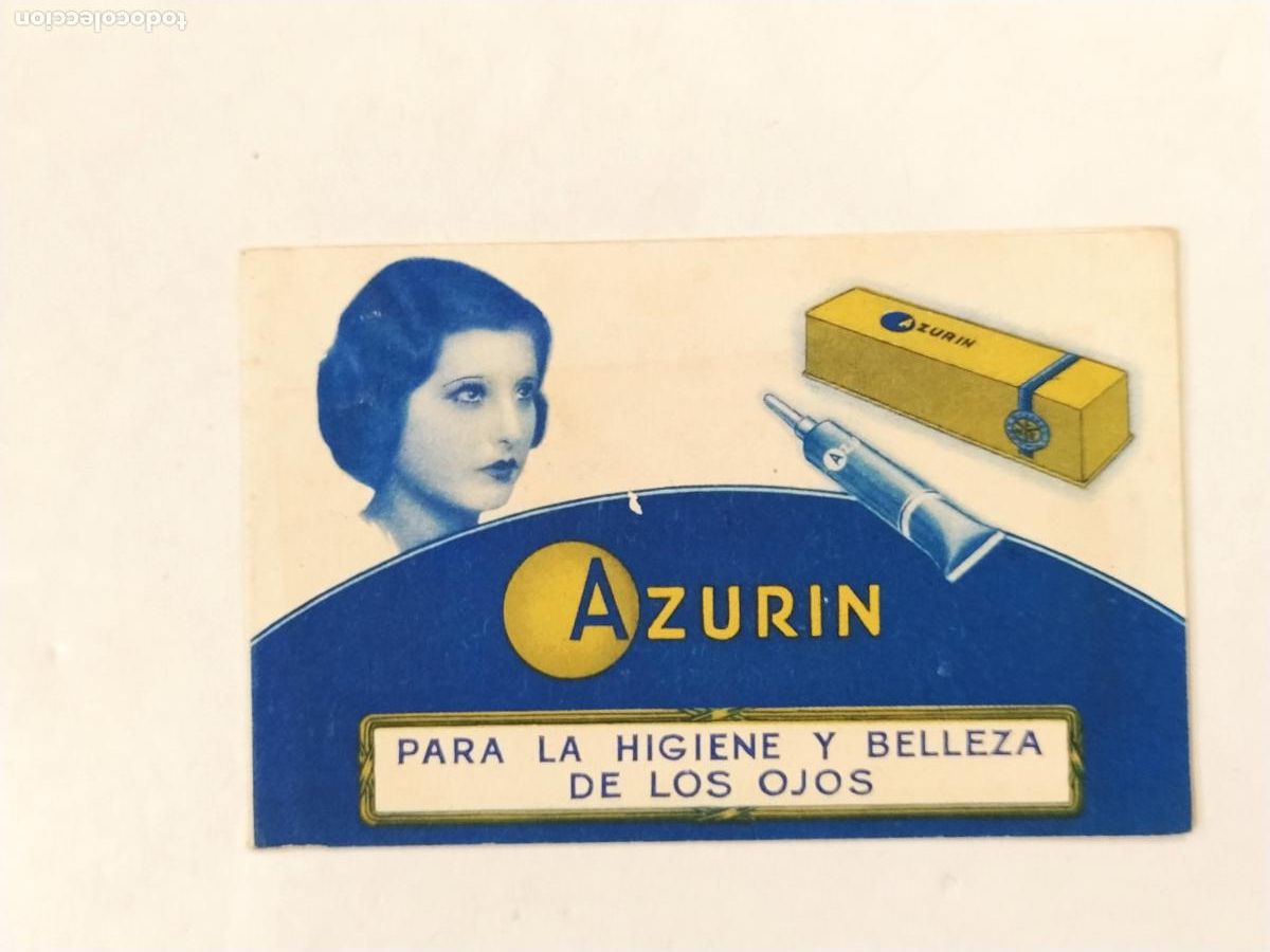 Cat&aacute;logos publicitarios: AZURIN HIGIENE BELLEZA DE LOS OJOS - PUBLICIDAD ANTIGUA -VER FOTOS-(115.174)