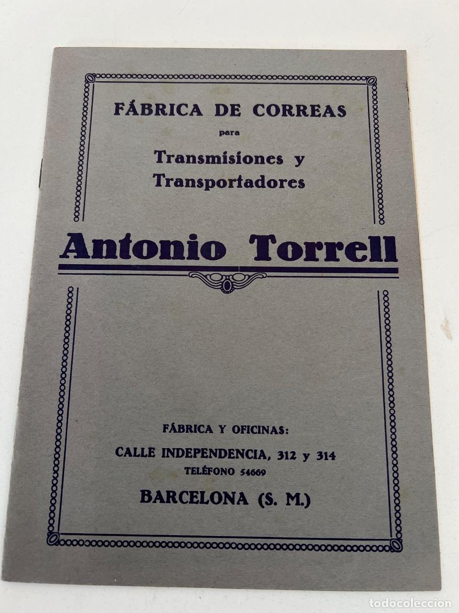 Catalogues publicitaires: CATALOGO PUBLICITARIO FABRICA DE CORREAS ANTONIO TORRELL