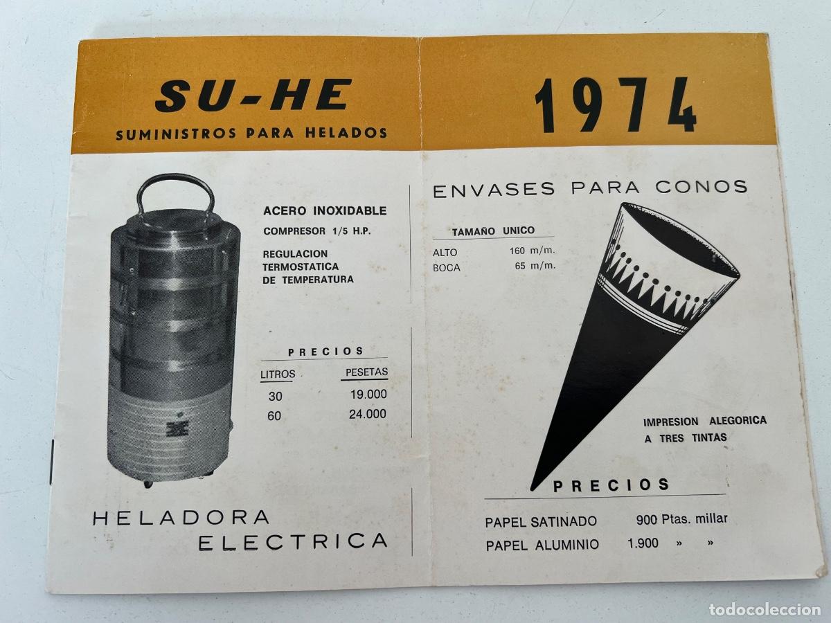 Catalogues publicitaires: CATALOGO SUMINISTROS HELADERIAS SU-ME 1974