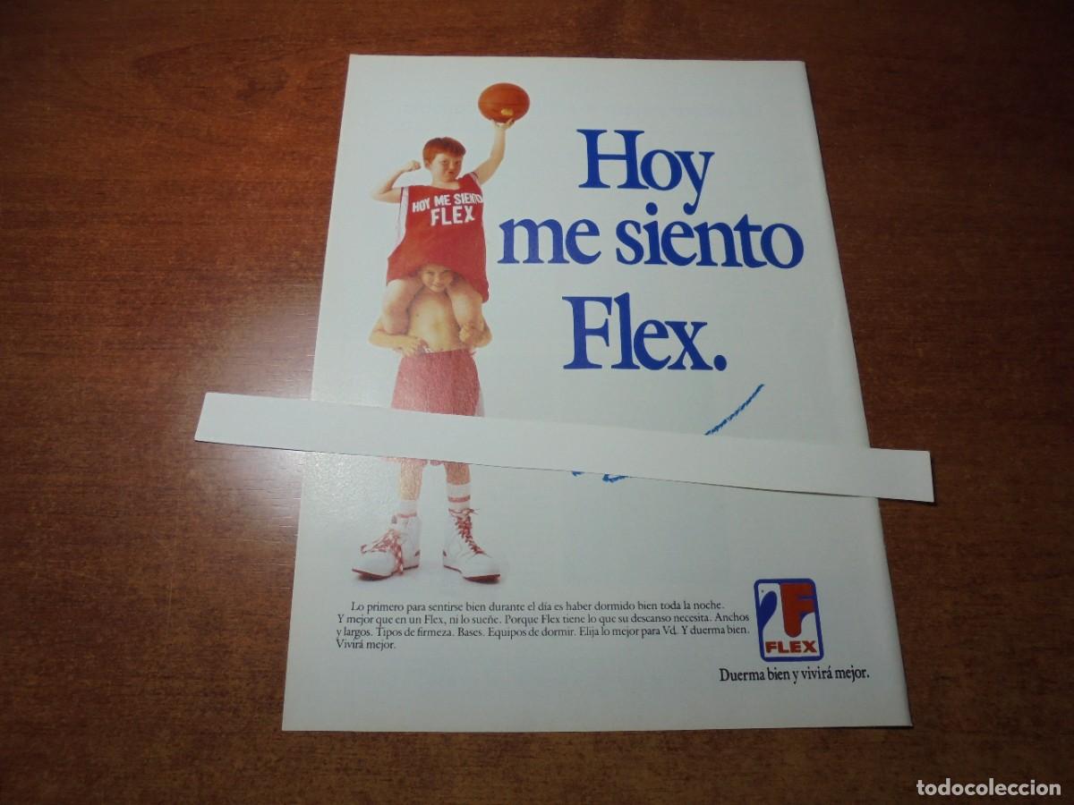 Cat&aacute;logos publicitarios: PUBLICIDAD 1988: COLCHONES FLEX - Foto 1