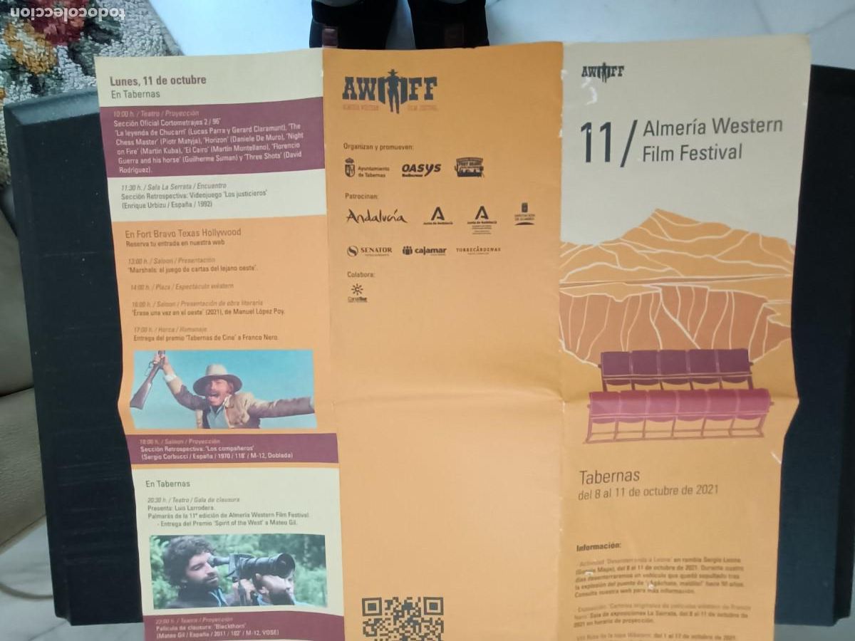 Catalogues publicitaires: CARTEL PROGRAMA DEL FESTIVAL FILM WESTERN EN TABERNAS DEL 8 AL 11 DE OTUBRE 2021.
