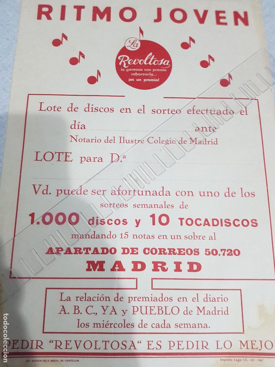 Cat&aacute;logos publicitarios: RITMO JOVEN LA REVOLTOSA - Foto 4