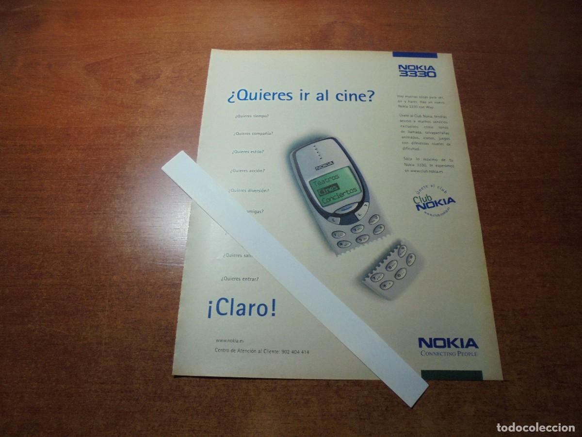 Cat&aacute;logos publicitarios: PUBLICIDAD 2001: NOKIA 3330 - Foto 1