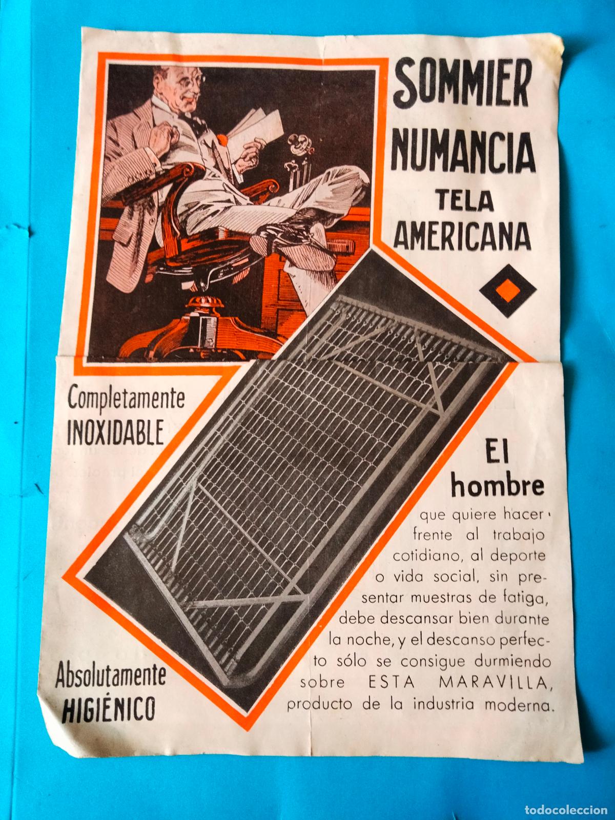 Cat&aacute;logos publicitarios: Publicidad Somier Numancia. - Foto 1