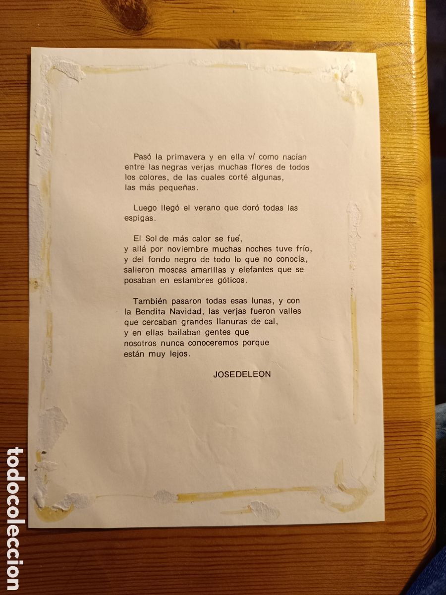 Cat&aacute;logos publicitarios: Folleto exposicion Jos&eacute; de Le&oacute;n. - Foto 2