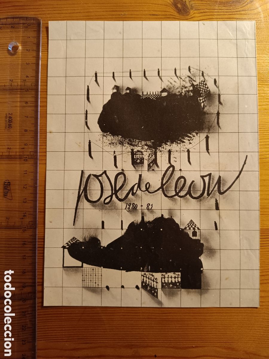 Cat&aacute;logos publicitarios: Folleto exposicion Jos&eacute; de Le&oacute;n. - Foto 1