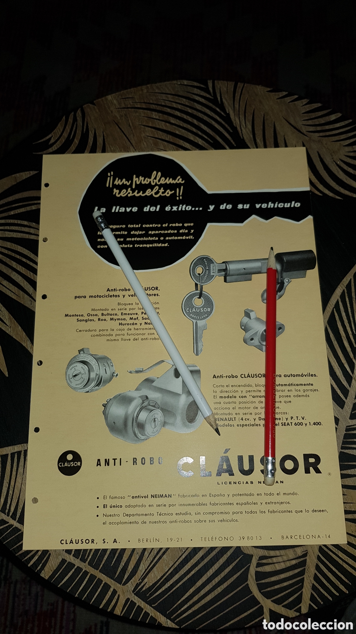 Cat&aacute;logos publicitarios: Bombines de Puerta CLAUSOR - Foto 1
