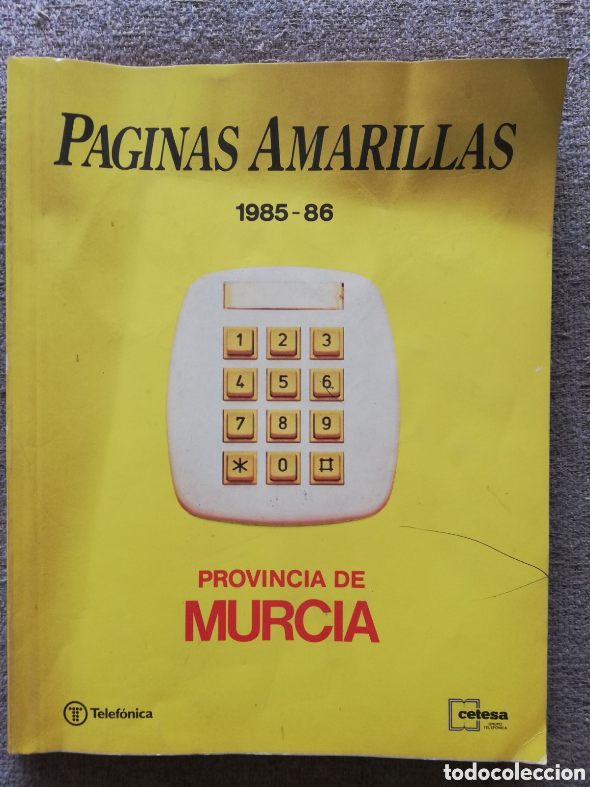 Advertising Catalogs: P&aacute;ginas amarillas 1985-86 1986. Provincia de Murcia