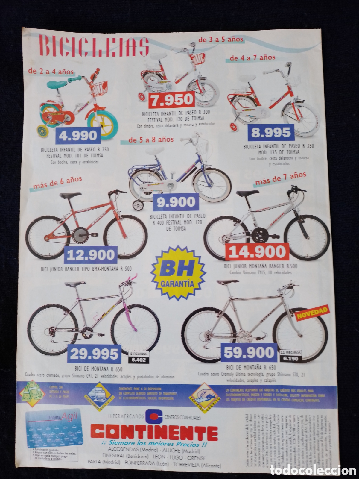 Cat&aacute;logos publicitarios: Antiguo catalogo Continente 1995. - Foto 2