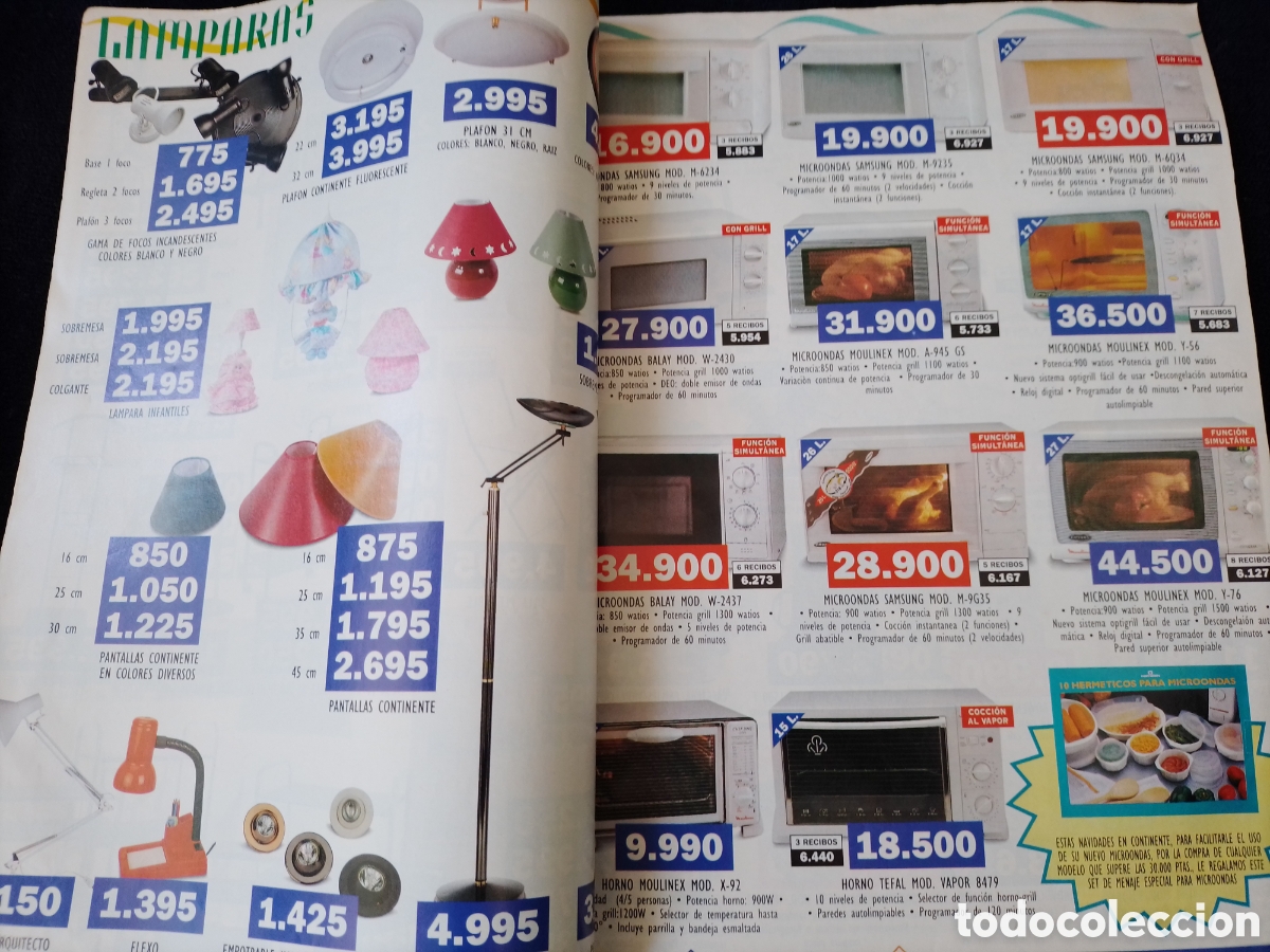 Cat&aacute;logos publicitarios: Antiguo catalogo Continente 1995. - Foto 4