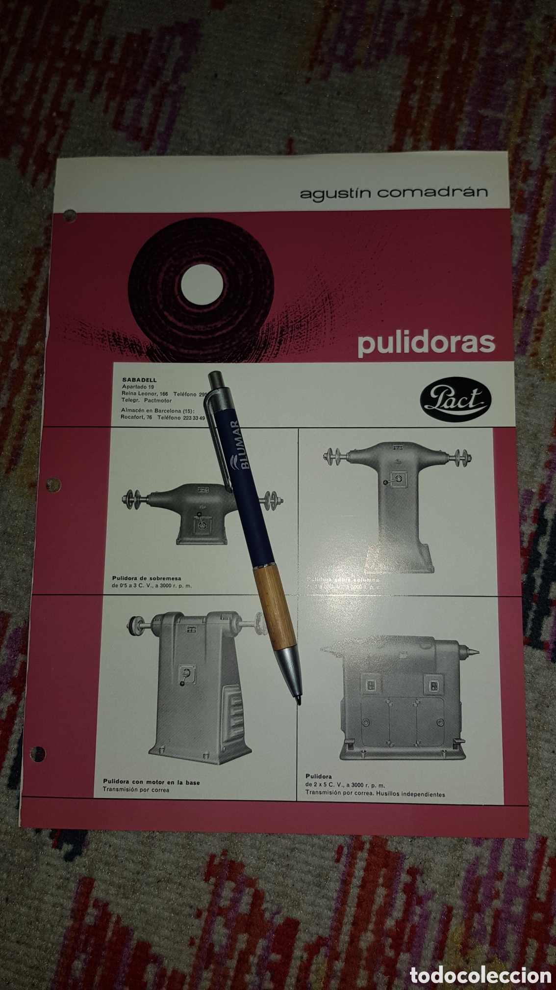 Cat&aacute;logos publicitarios: Pulidoras Pact Sabadell - Foto 2