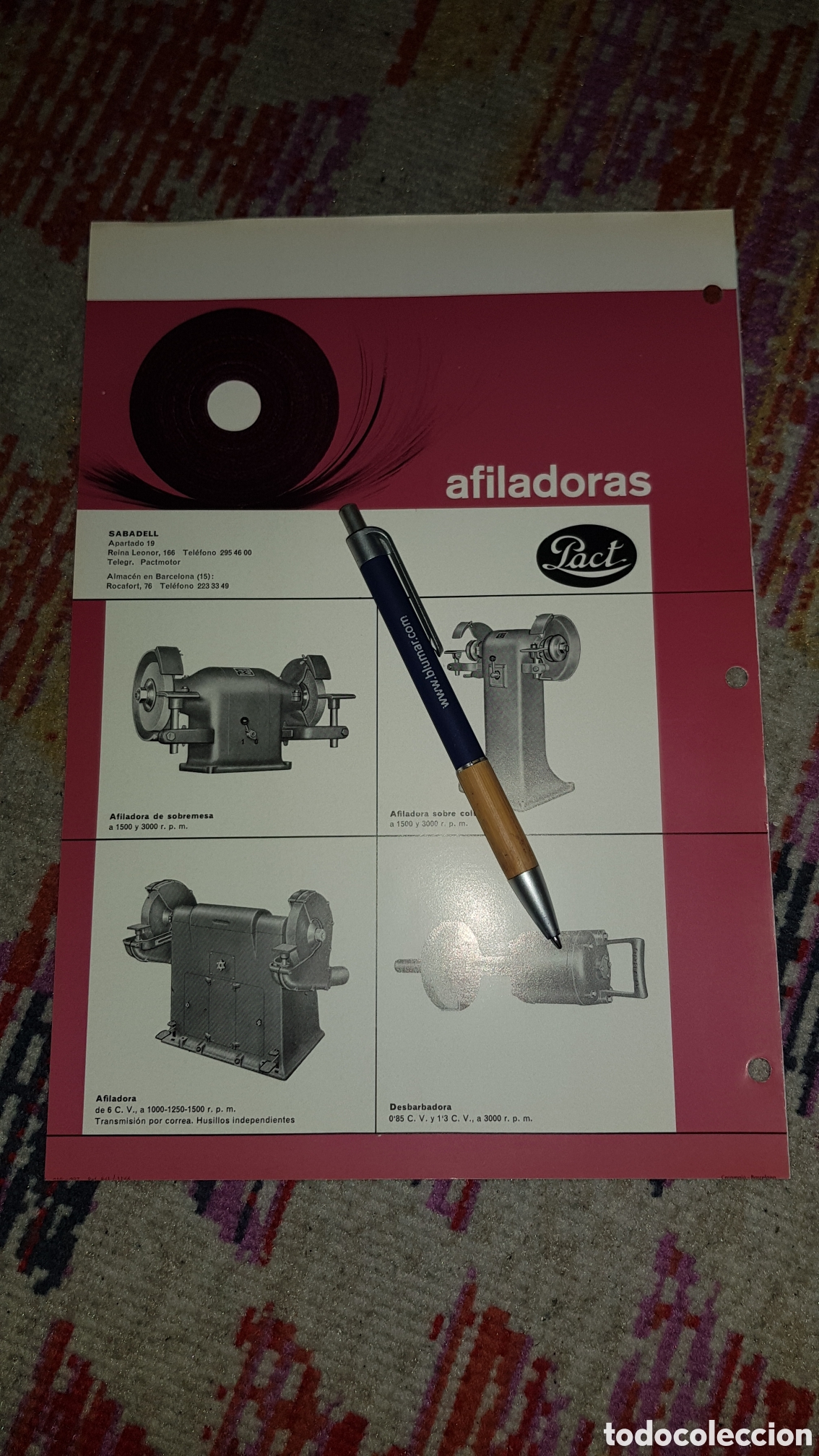 Cat&aacute;logos publicitarios: Pulidoras Pact Sabadell - Foto 1