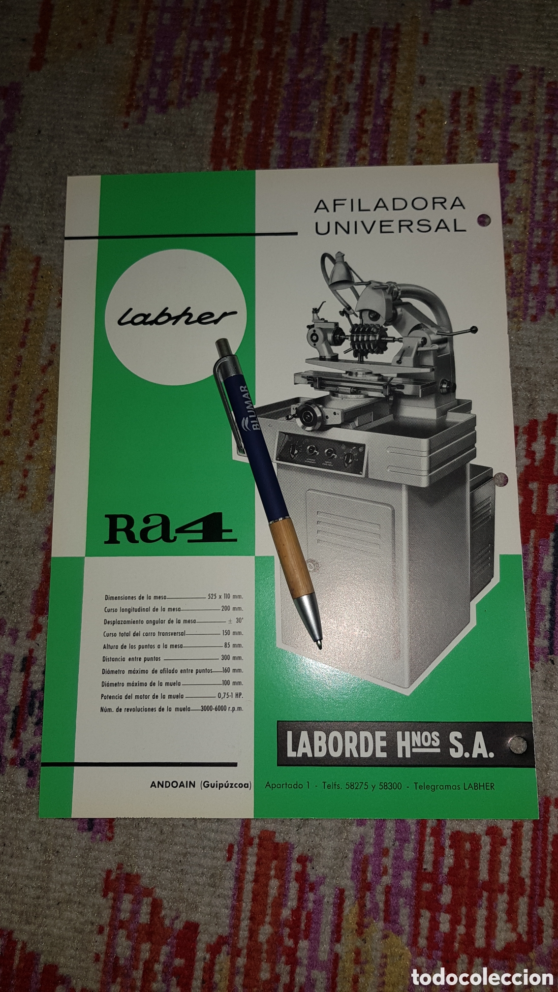 Cat&aacute;logos publicitarios: Afiladora Rectificadora Labher - Foto 2