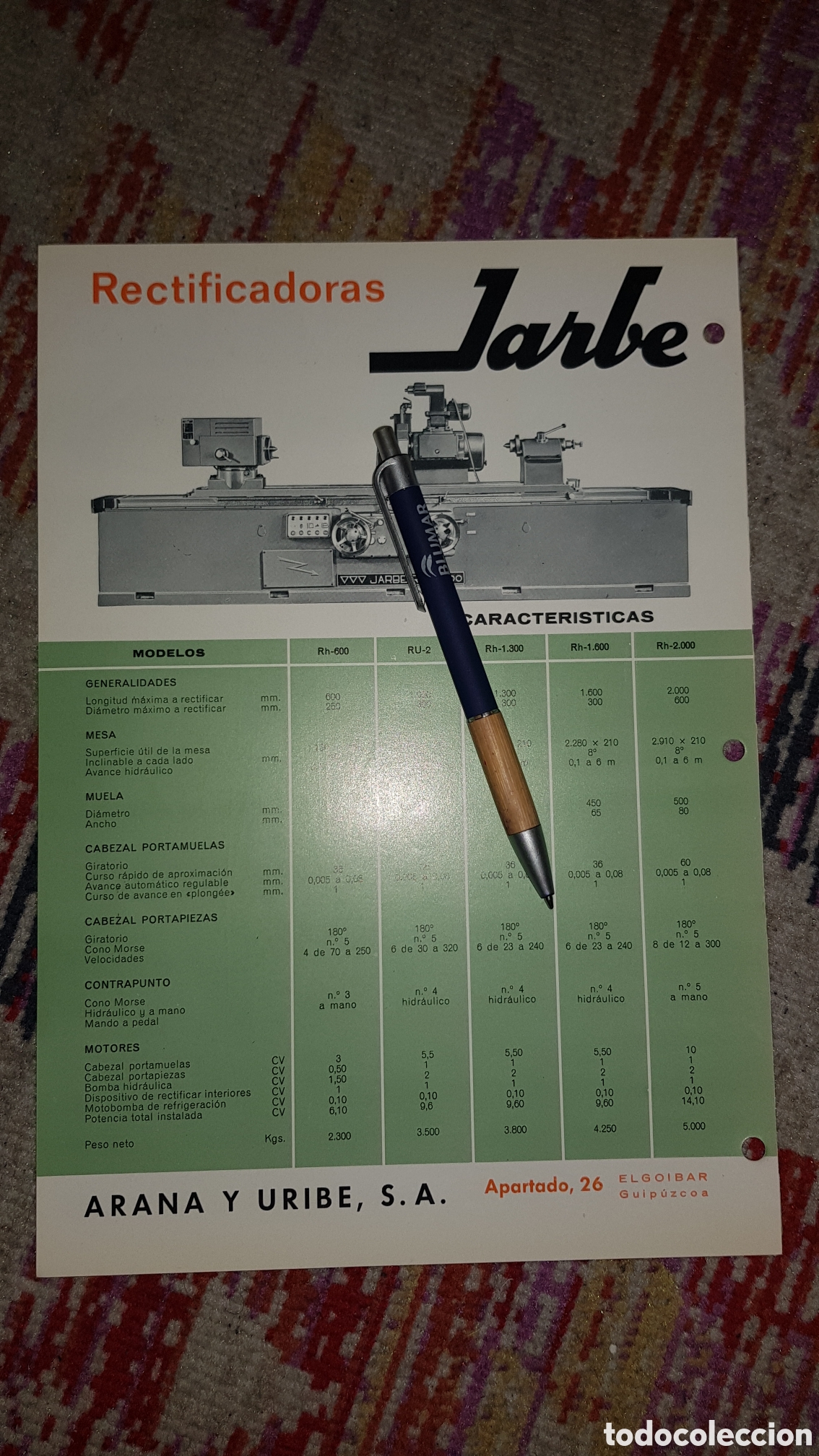 Cat&aacute;logos publicitarios: Rectificadoras JARBE Elgoibar - Foto 3
