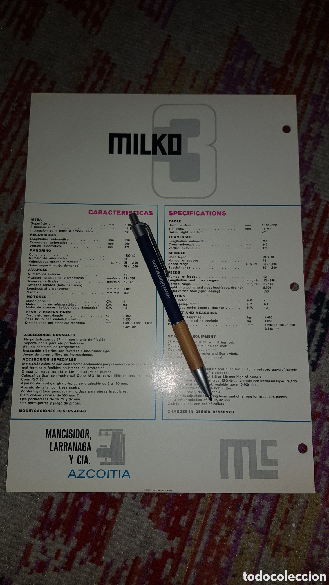Cat&aacute;logos publicitarios: Fresadora universal Milko-3 - Foto 2