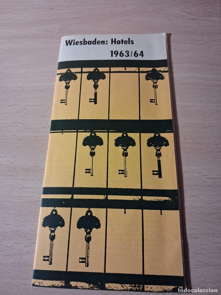 Cat&aacute;logos publicitarios: A&ntilde;os 60. Folleto Hoteles Wiesbaden. Alemania