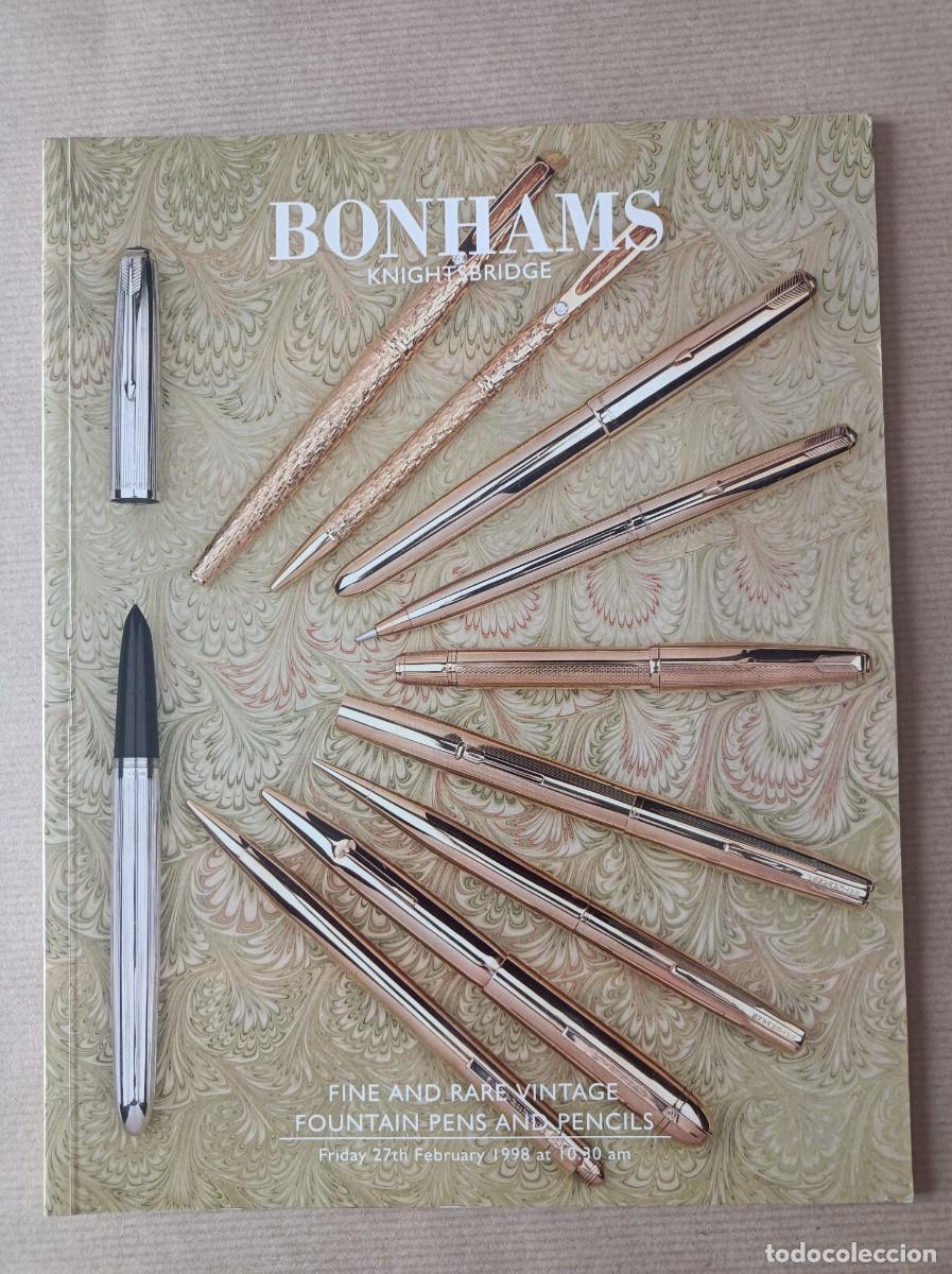 Cataloghi pubblicitari: CAT&Aacute;LOGO BONHAMS 1998 PLUMAS ESTILOGR&Aacute;FICAS Y BOL&Iacute;GRAFOS ANTIGUOS - FOUNTAIN PENS AND PENCILS