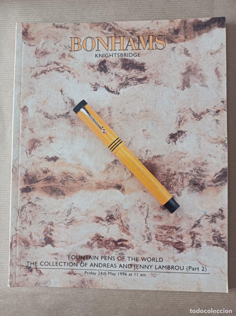 Cat&aacute;logos publicitarios: CAT&Aacute;LOGO BONHAMS 1996 PLUMAS ESTILOGR&Aacute;FICAS Y BOL&Iacute;GRAFOS ANTIGUOS - FOUNTAIN PENS AND PENCILS