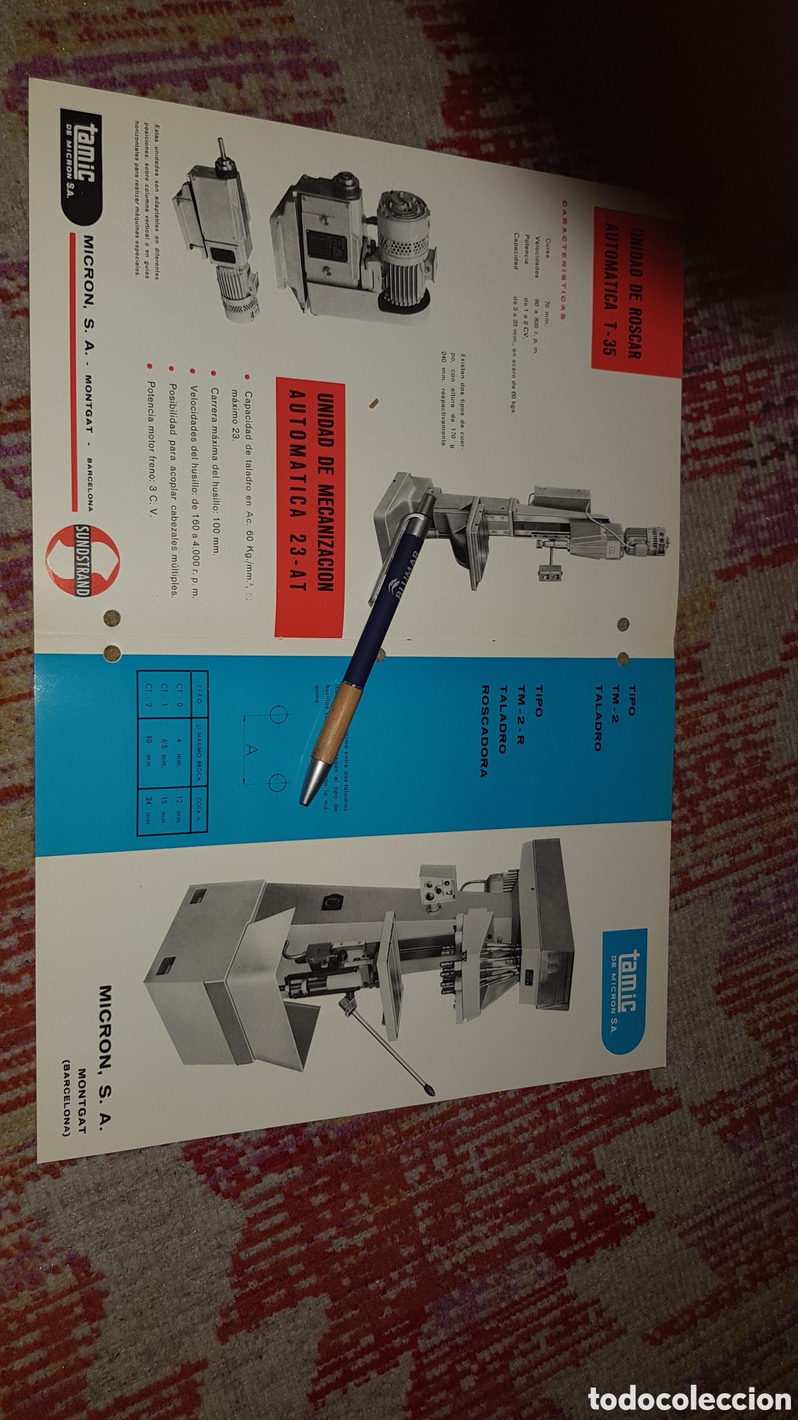Cat&aacute;logos publicitarios: Catalogo Taladros TAMIC de Micron S.A - Foto 2