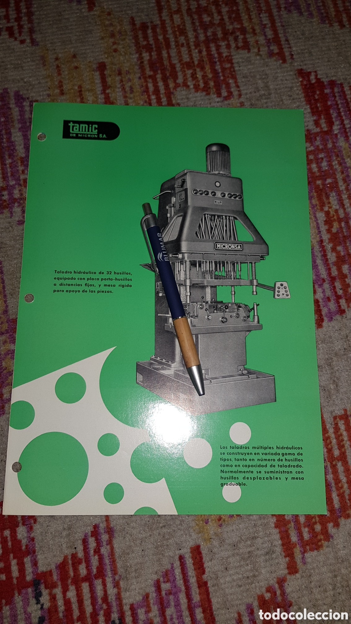 Cat&aacute;logos publicitarios: Catalogo Taladros TAMIC de Micron S.A