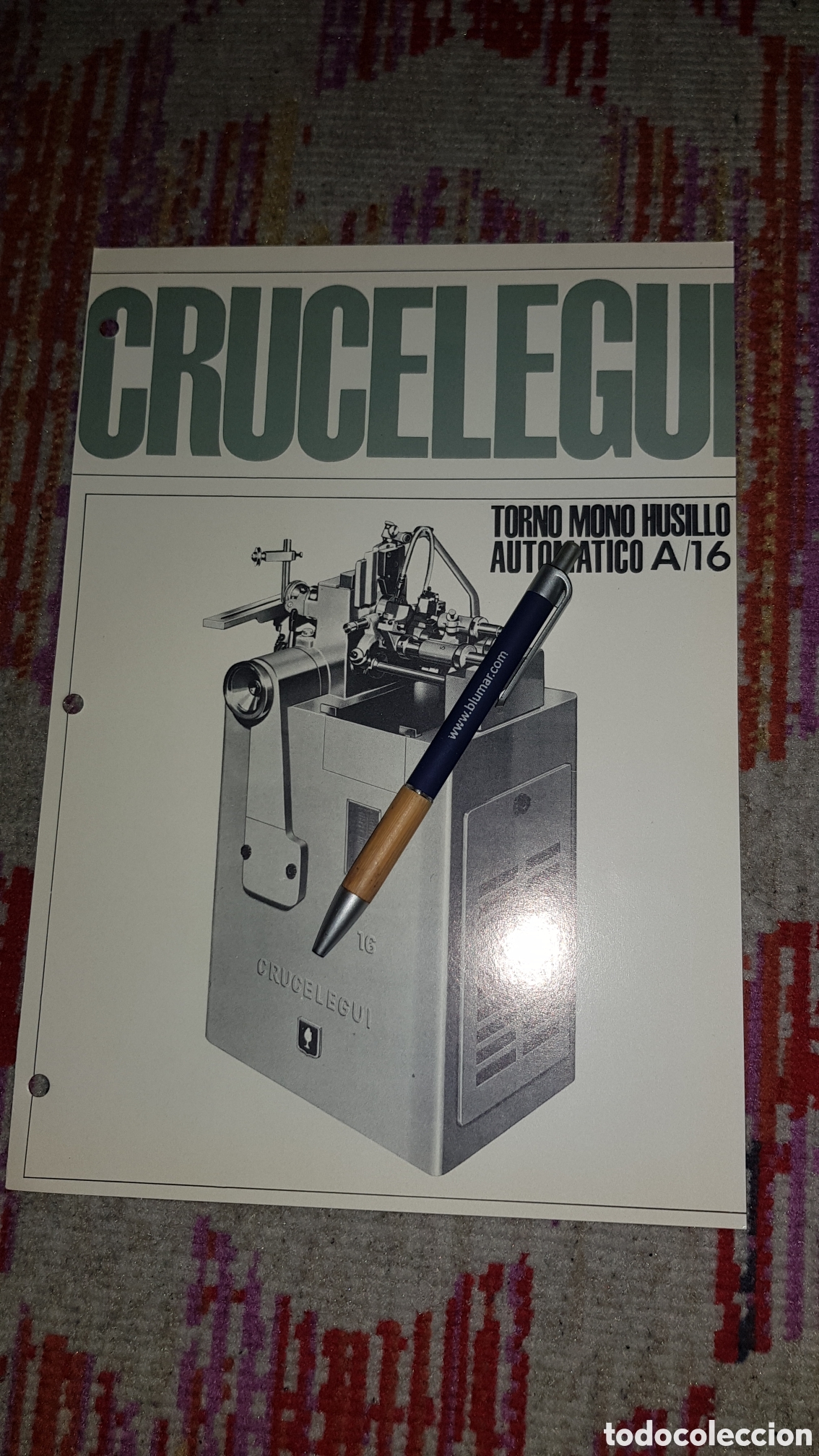 Cat&aacute;logos publicitarios: Folleto Torno Mono Husillo Autom&aacute;tico