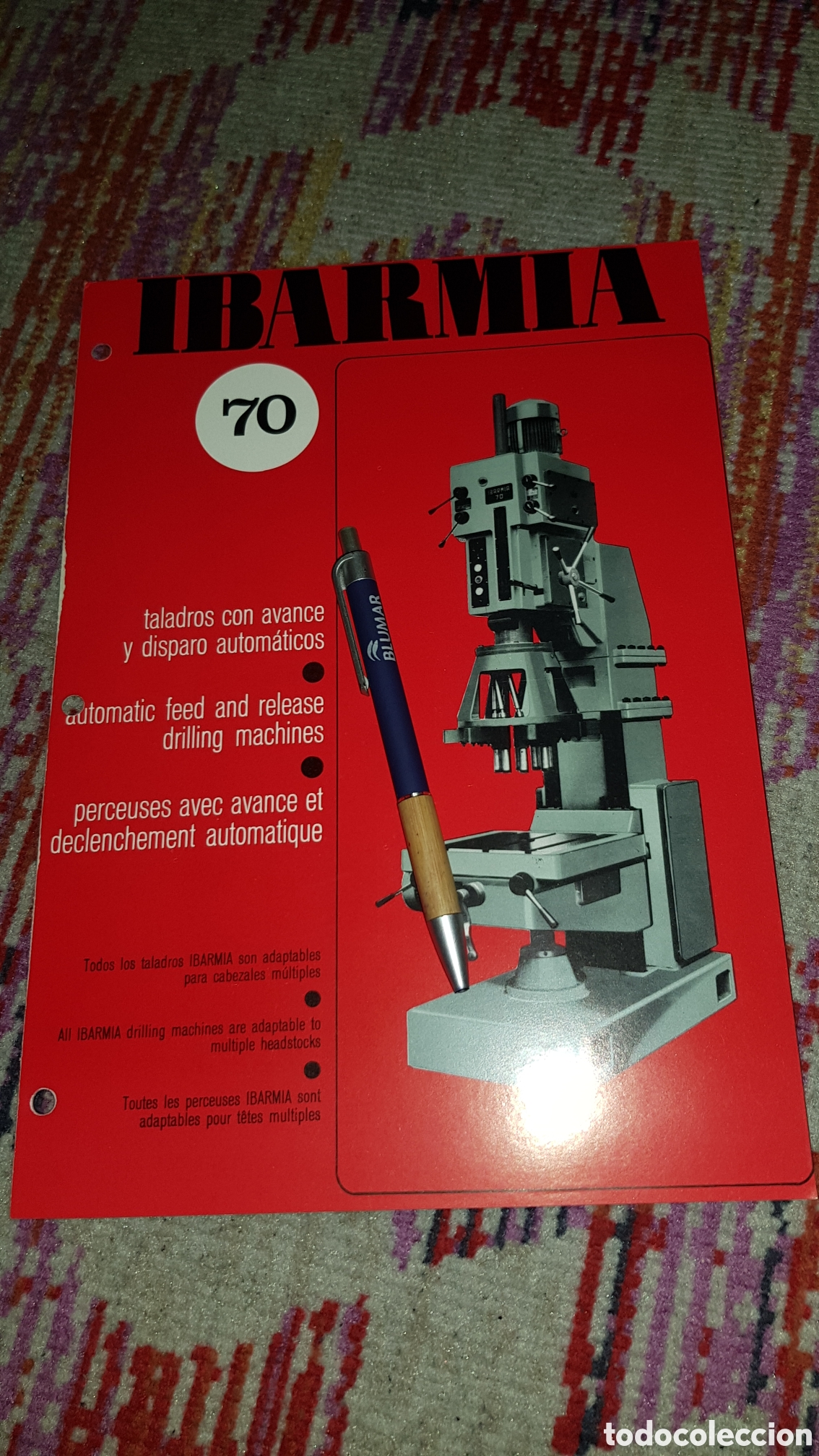 Cat&aacute;logos publicitarios: Taladros de Columna IBARMIA 70