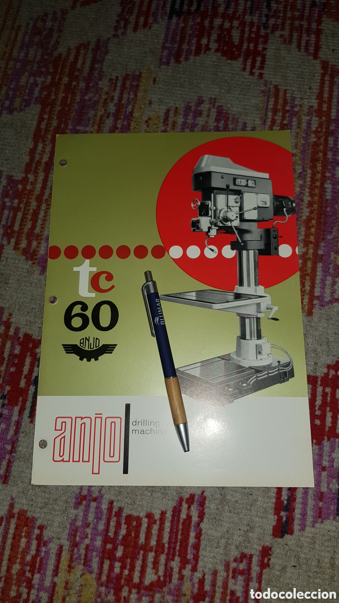 Cat&aacute;logos publicitarios: Catalogo de Taladro de Columna ANJO