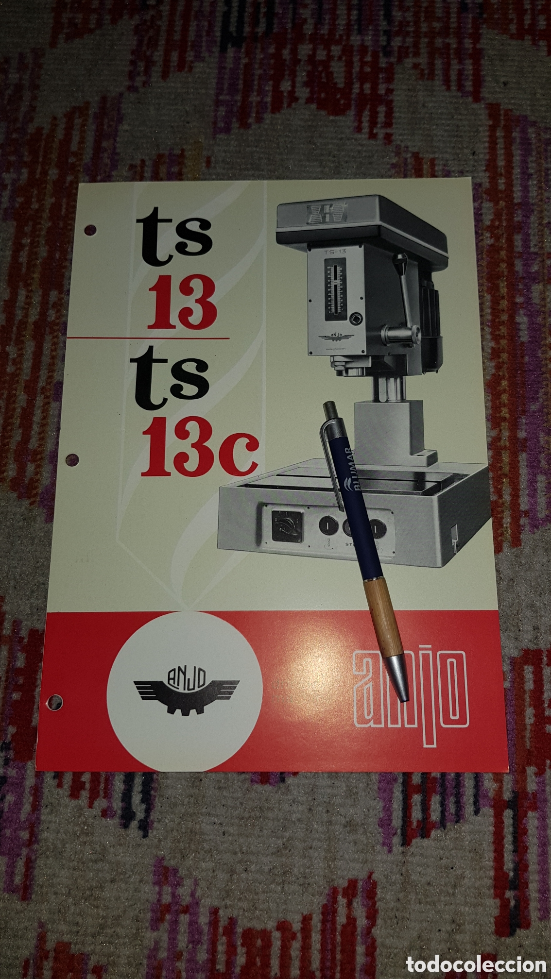 Cat&aacute;logos publicitarios: Catalogo M&aacute;quina Anjo Ts 13
