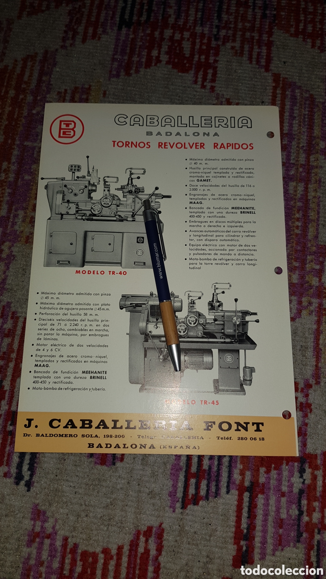 Cat&aacute;logos publicitarios: Tornos revolver Semi-Automaticos - Foto 2