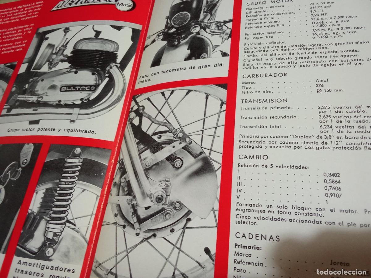 Cat&aacute;logos publicitarios: BULTACO METRALLA MK2 - Foto 2