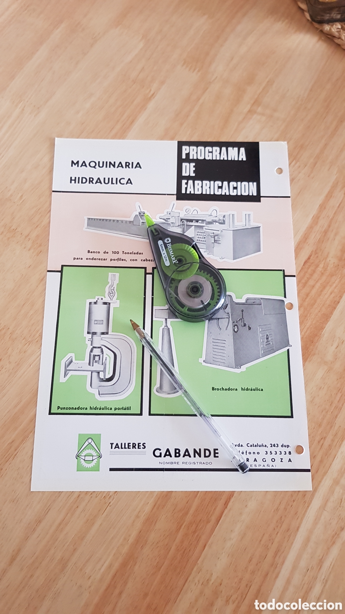 Cat&aacute;logos publicitarios: Talleres Gabande Zaragoza