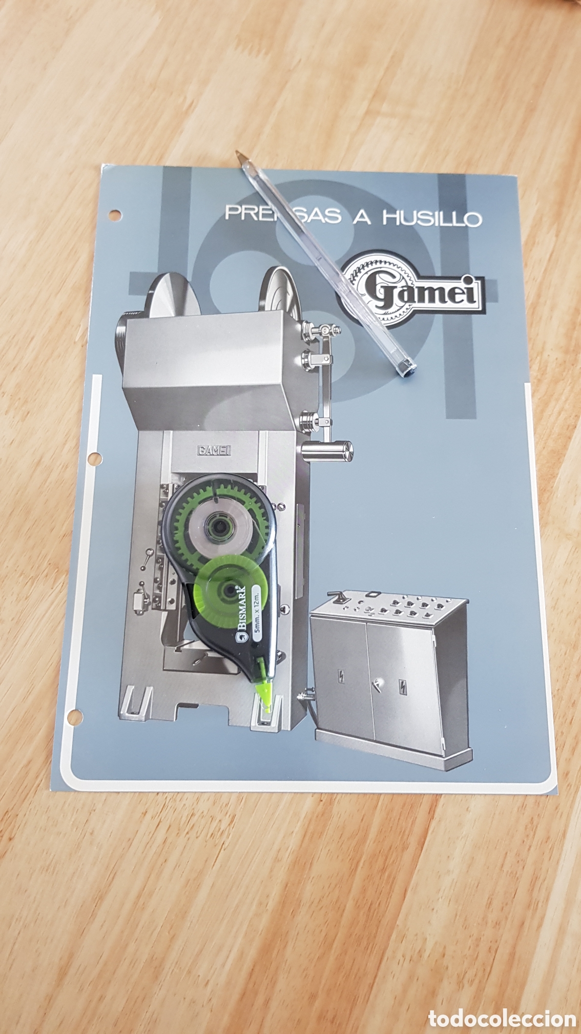 Cat&aacute;logos publicitarios: Prensas a husillo Gamei