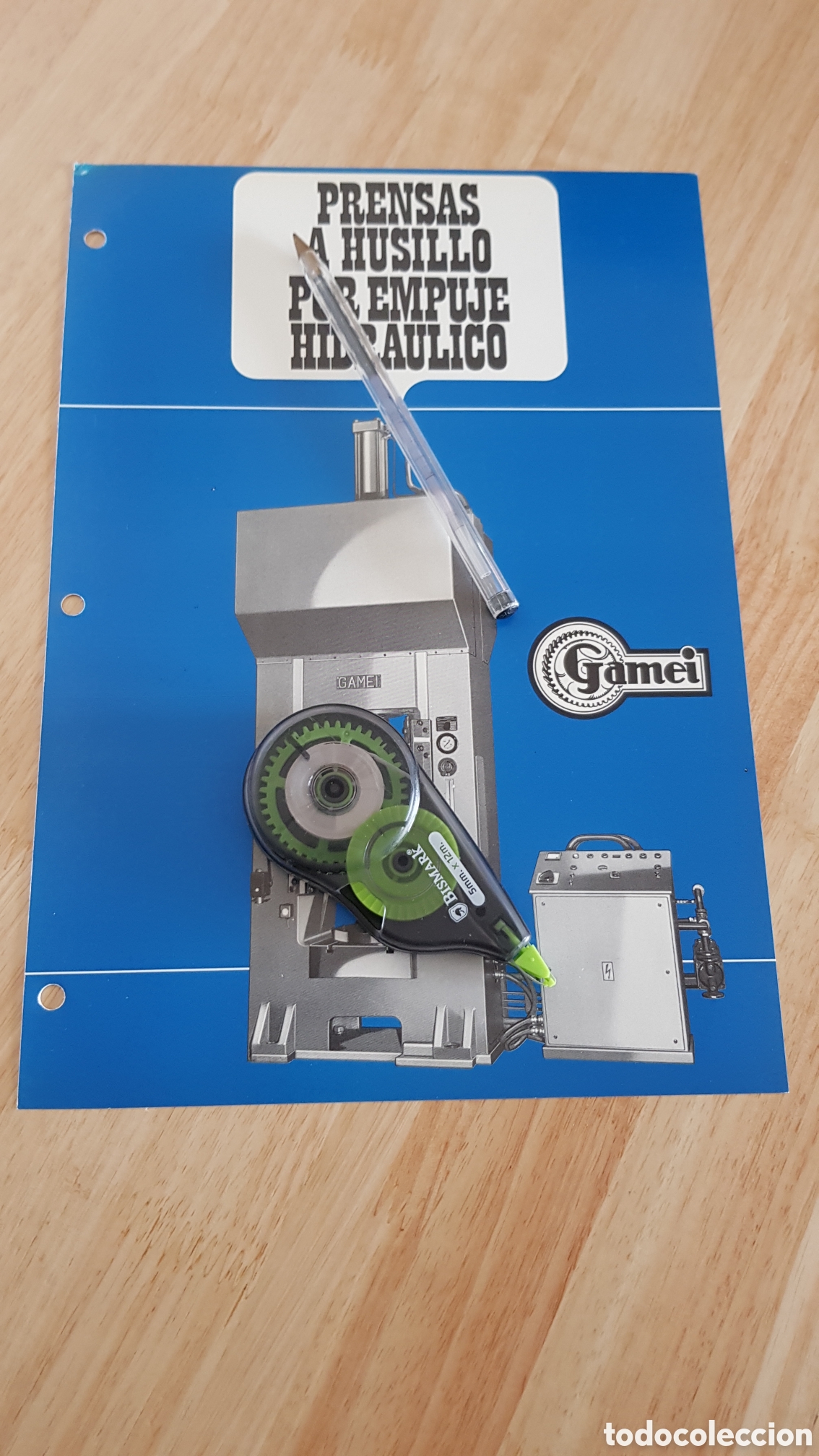 Cat&aacute;logos publicitarios: Prensas a husillo por empuje hidr&aacute;ulico Gamei